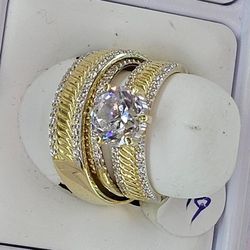 gold engagement rings 10, new unused, women's size 8 and men's size 10, price 900

￼


