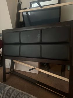 Queen bed with box spring and head board