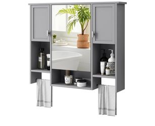 Assembled New 35” Bathroom Medicine Cabinet Wall Mounted Bathroom Storage Cabinet with Mirror