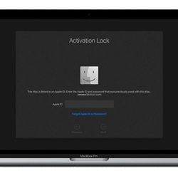 MacBook Activation Lock Warning