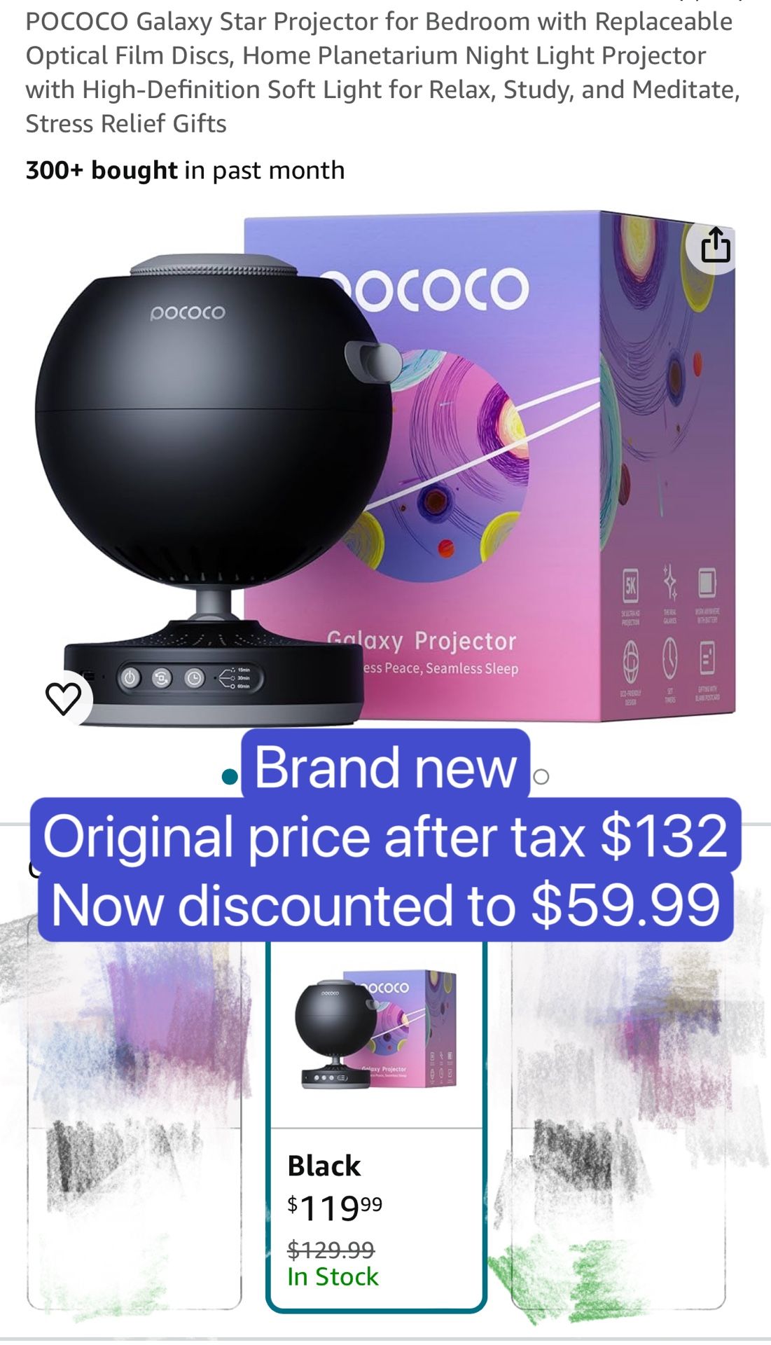 Galaxy Star Projector for Bedroom with Replaceable Optical Film Discs, Home Planetarium Night Light Projector with High-Definition Soft Light for Rela