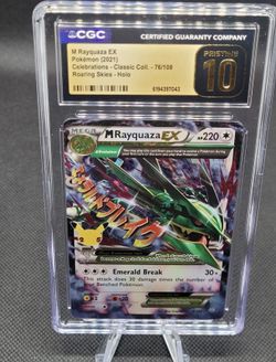 2021 Pokemon M Rayquaza EX 76/108 Roaring Skies Holo CGC 10 Pristine