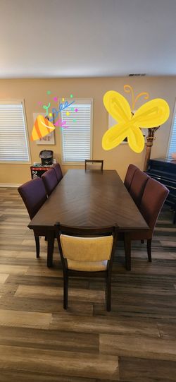 solid wood dinner table 8 seater.