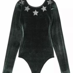 Victoria’s Secret Velour Bodysuit~ Sz L~ NWOT 
