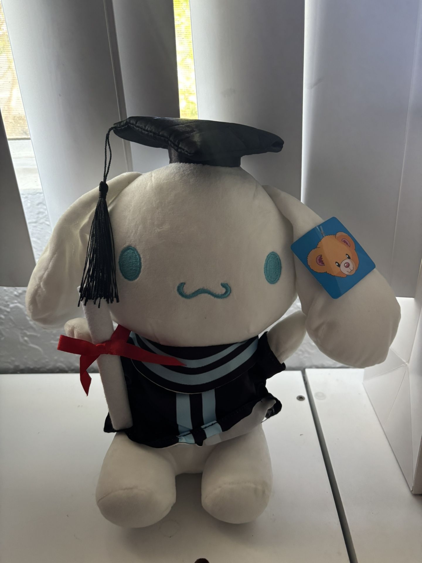 Cinnamon Roll Graduation Plushie
