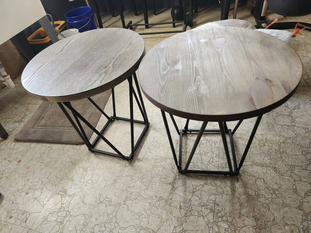 2 Side Tables used Has Some Wear On Them But Still Good Condition 