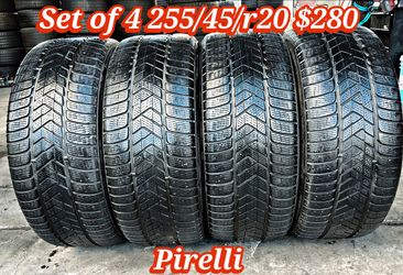 Set of 4 pirelli tires 255/45/r20 ‼️ free instalation and balance ‼️