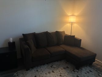Small brown couch