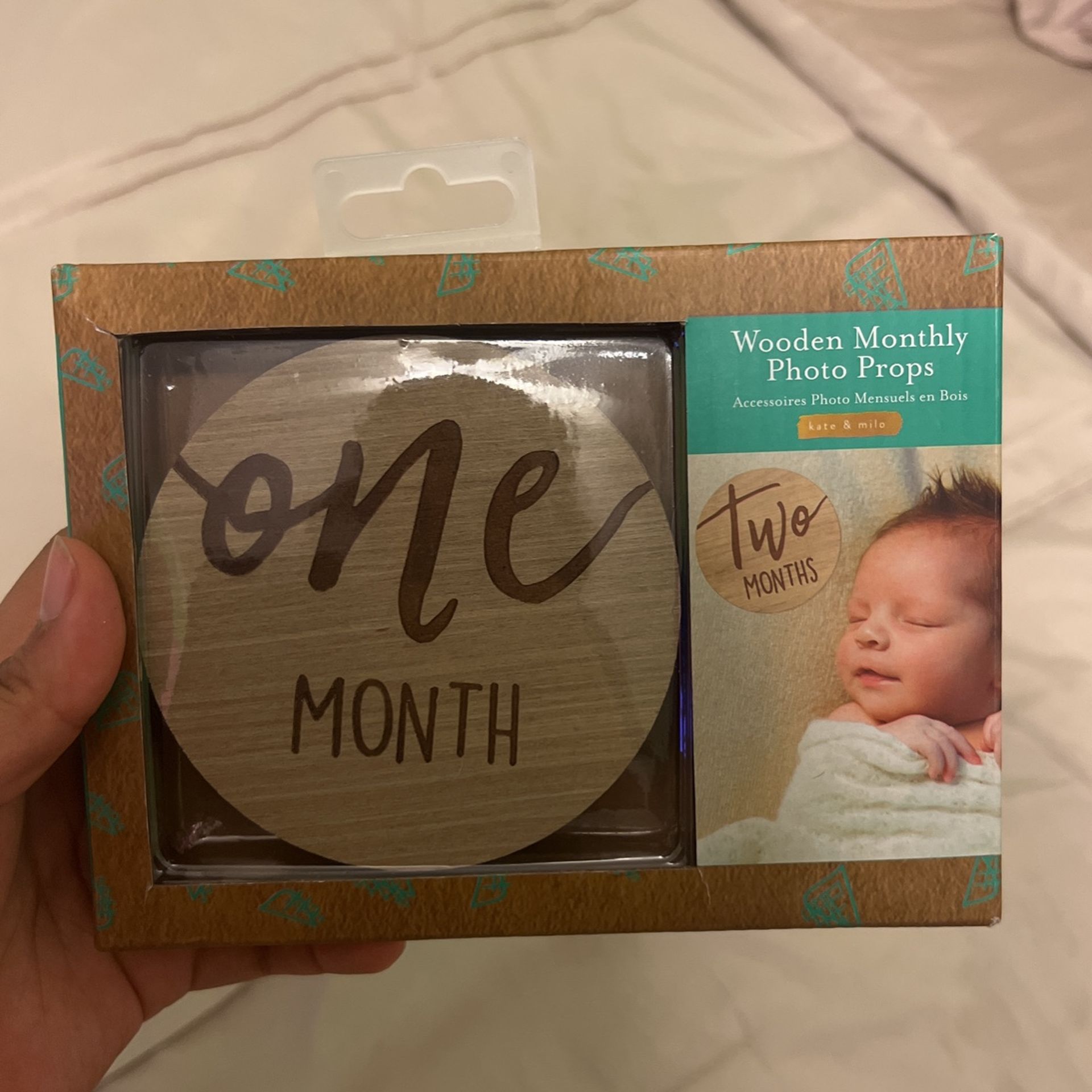 Baby Wooden Milestones For Photo Props