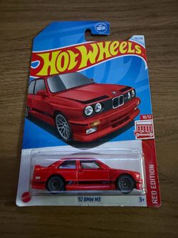 Hot Wheels Mainline ‘92 BMW M3 Red Edition Brand New