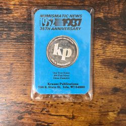 1987 NUMISMATIC NEWS 1 OZ SILVER ROUND! 🇺🇸