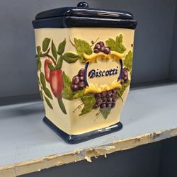 Unique Biscotti Ceramic Biscotti Holder For The Countertop Decorative Decor