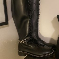 Tall Leather Boots Size 39 