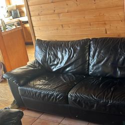 Black Leather Couch