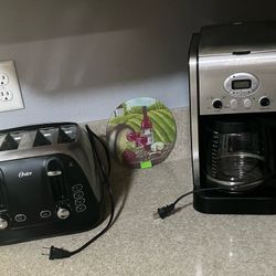 Coffee Maker And Toaster 