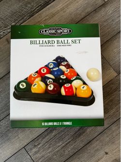 Billiyard  ball set 16 balls with 1 triangle
