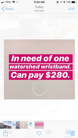 ISO Watershed Wristband
