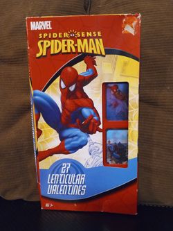 VTG Spider-Man Image Changing 3D Lenticular Valentine Cards 27 Cards