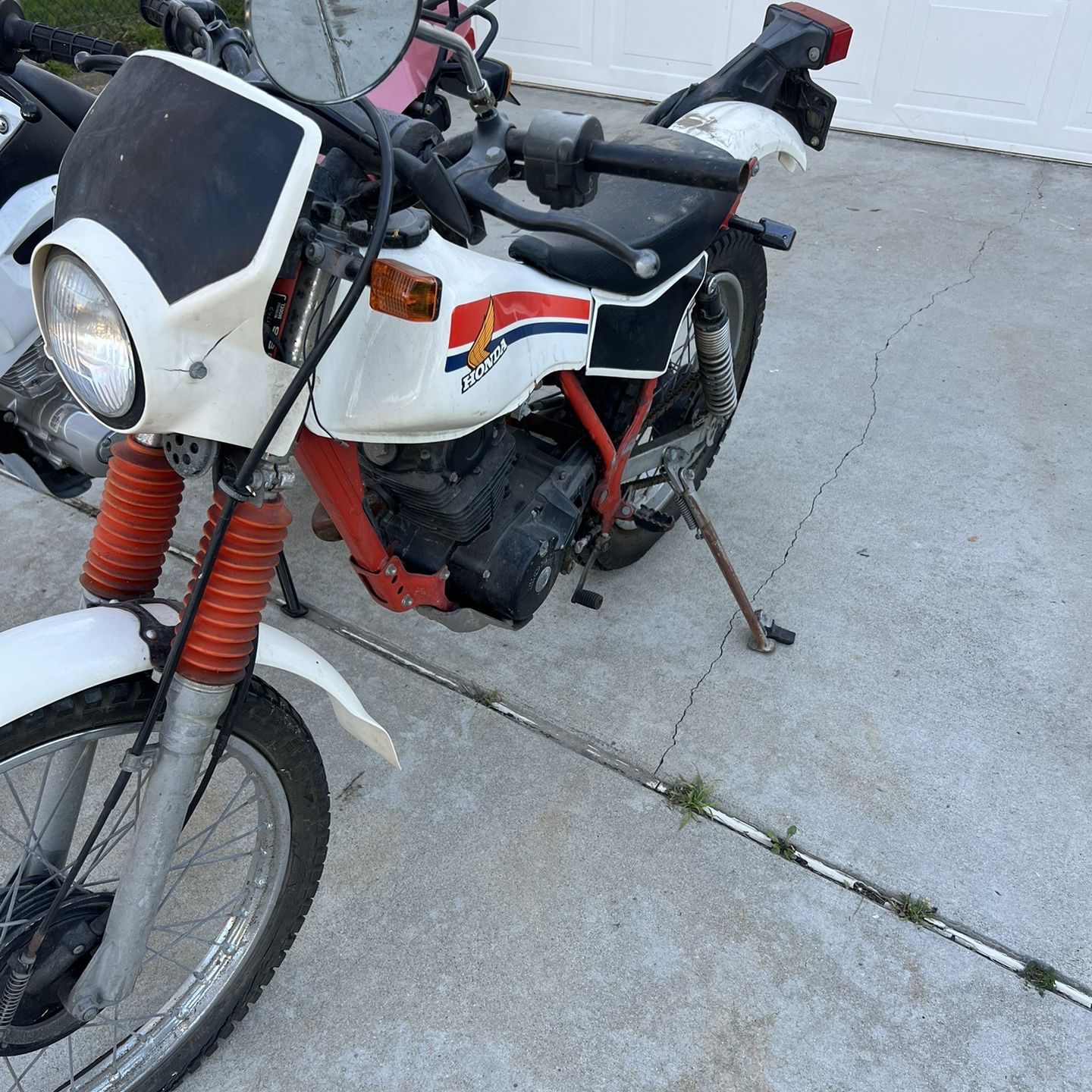 Honda Motorbike and Chinese Motorcycle 