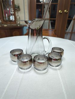 Martini Mixer With Stirrer and 5 Glasses