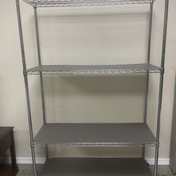 6 Ft 4” H x 4 Ft W Rolling Heavy Duty Wire 4 Tier Shelving Storage Unit 🚚 extra