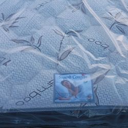 Brand New Queen Size Pilllowtop Mattress Included Box Spring. 