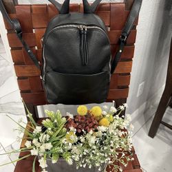 BALLY Black Leather Backpack Bag Switzerland