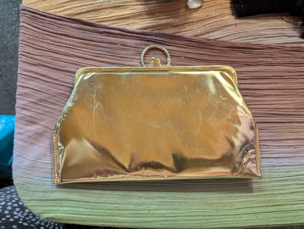 Excel 24k Gold Plated Clutch Handbag