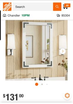 18 in. W x 26 in. H Rectangular Rustic Wood Framed Mirror Farmhouse Bathroom Vanity Mirror Over Sink