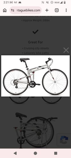 Stowaway foldable bike