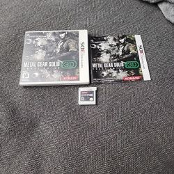 Metal Gear Solid Snake Eater 3D 3DS Complete 