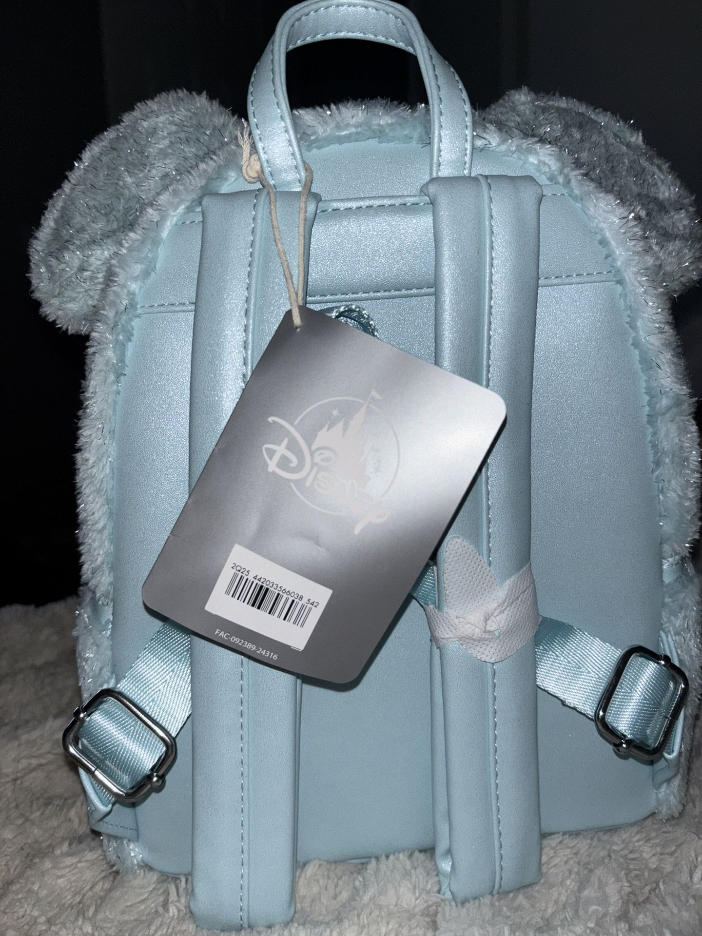Loungefly Disney Parks Plush Mini Backpack - Light Blue Eeyore Mini Backpack Handbag by Loungefly Disney, Blue  main image 2