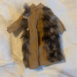 Vintage Barbie Faux Fur Coat 