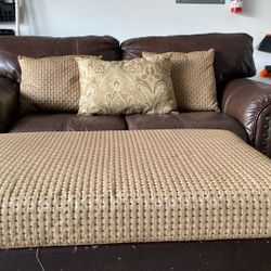 Love Seat  And Ottoman 