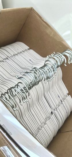 80+ white velvet nonslip space saving hangers