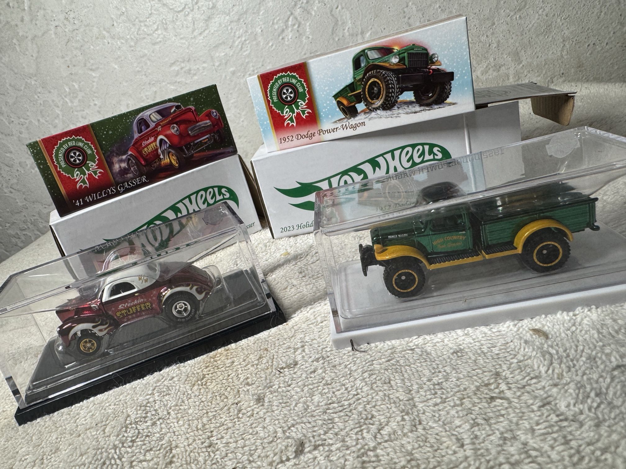 Hot Wheels Dodge & Willys Gasser Holiday Cars 