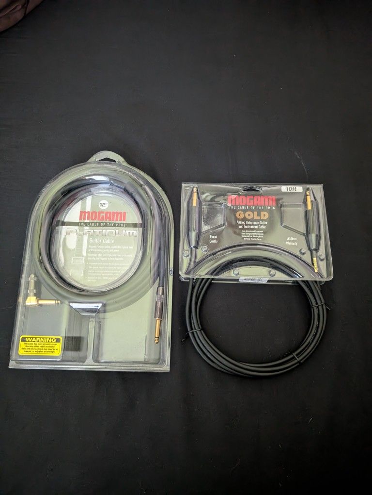 Mogami Gold + Platinum Instrument Cables Guitar Bass
