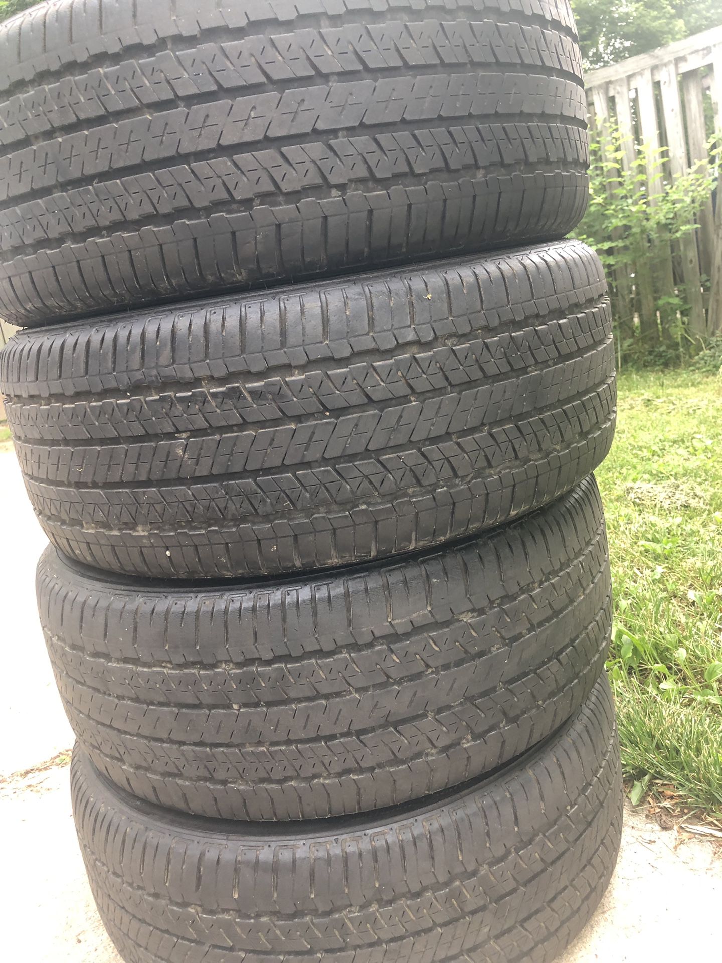 4 good use tires Firestone 215/45/17