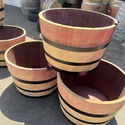 High Quality Empty Wine Barrel Planters For Sale 