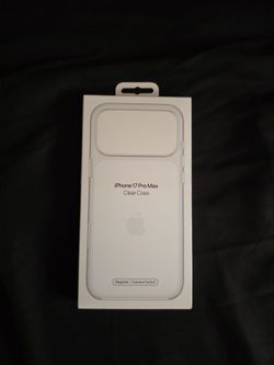 Apple iPhone 17 pro max silicon case clear color