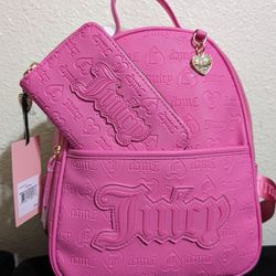 Juicy Couture Backpack And Wallet 