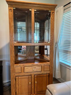 Vintage cabinet with working light