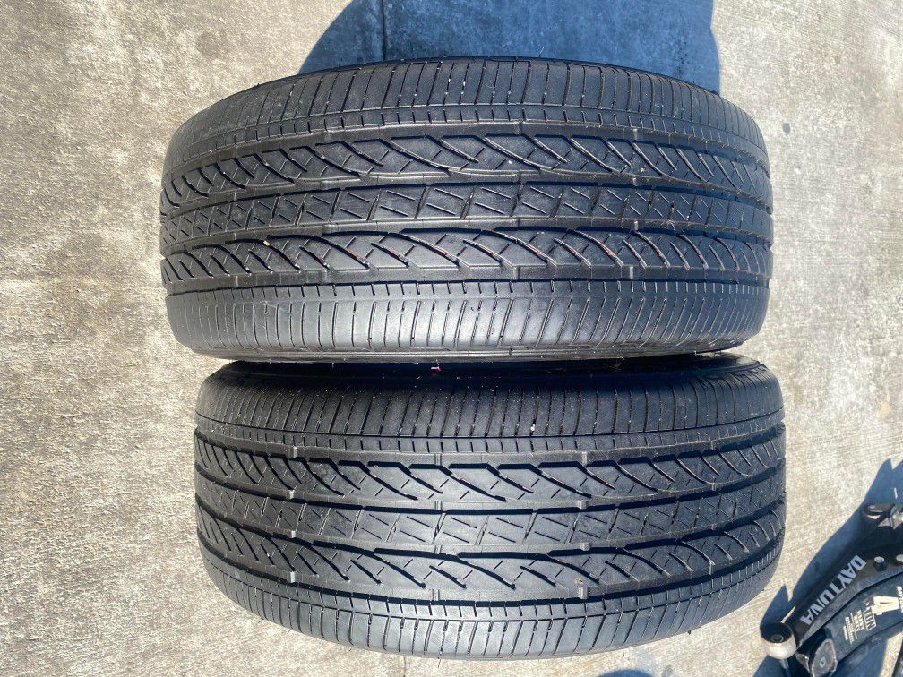 245/50R19 Bridgestone Dueler Run Flat Pair of Used Tires