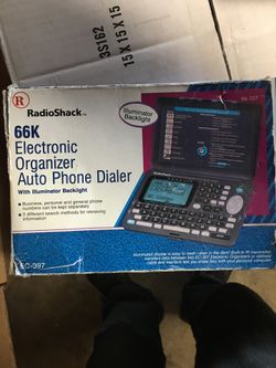 Radio shack 66k electronic organizer auto phone dialed