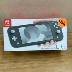 NINTENDO SWITCH LITE (GRAY) IN ORIGINAL BOX.