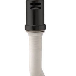 Westbrass Air Gap Kit with Skirted Brass Cap, Matte Black, D200-1-62