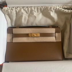 Mini Kelly Pochette Swift Beige 18cm