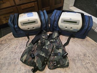 2 hill-rom 105 airway units 1 adult medium vest
Clearance system
1st machine 23.2 hrs
2nd 21.7
Asking 3000 for both