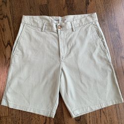 Old Navy Slim Built-In Flex Chino Shorts Sage Green Men's 32 Summer Essential