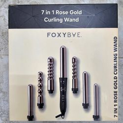 Foxybae 7 In 1 Curling Wand (Rose Gold Titanium)
